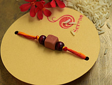 Terracotta ❂ Handmade . Rakhi { b }
